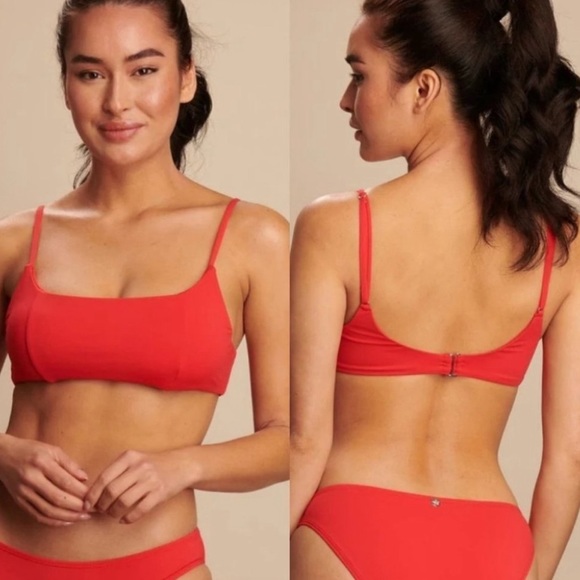 QUINTSOUK S NWT Bikini Solid/Floral Sporty Bikini Set Size Small NWT - Picture 5 of 10